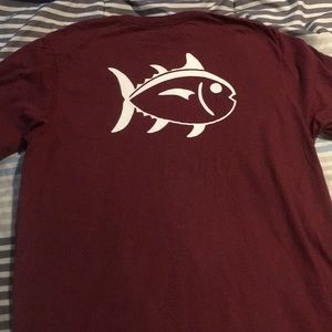 Southern Tide Skipjack Shirt Maroon (XL)
